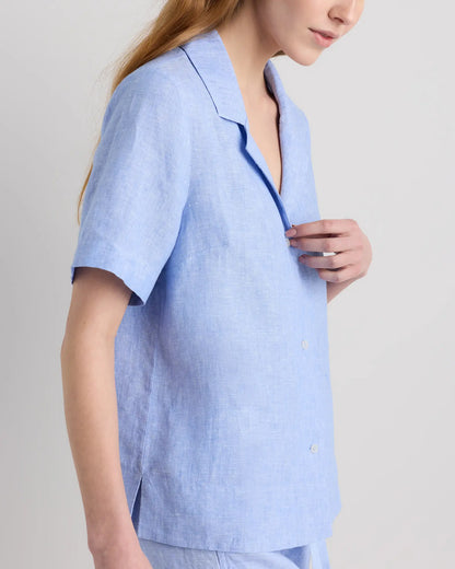 100% European Linen Short Sleeve Shirt - US 1476
