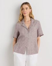 Taupe Brown Chambray