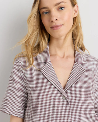 100% European Linen Short Sleeve Shirt - US 2011