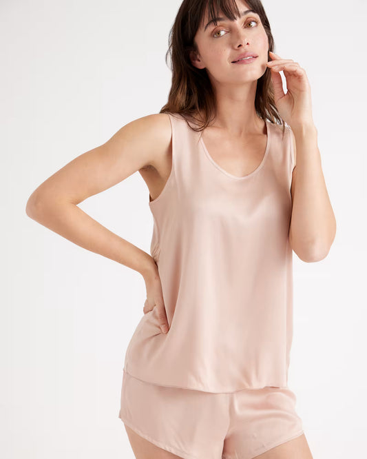 100% Washable Silk Pajama Tank - US 0513