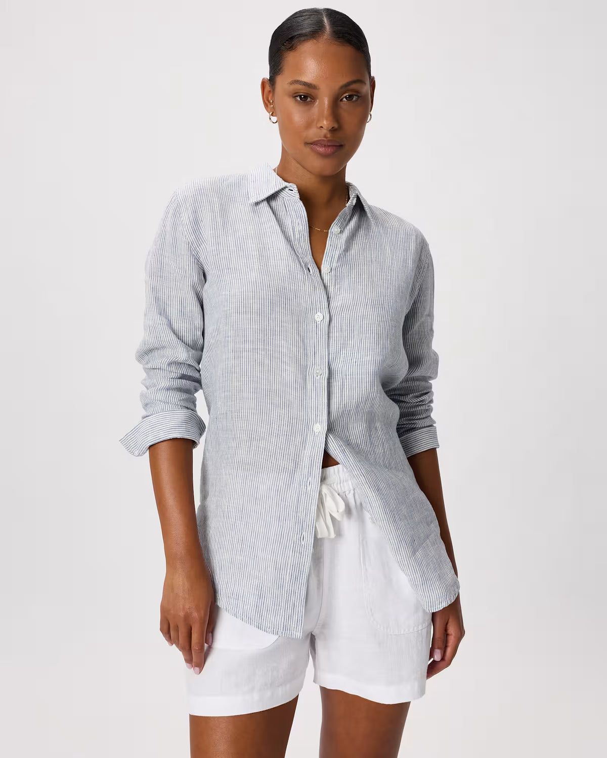 100% European Linen Long Sleeve Shirt - US 4322