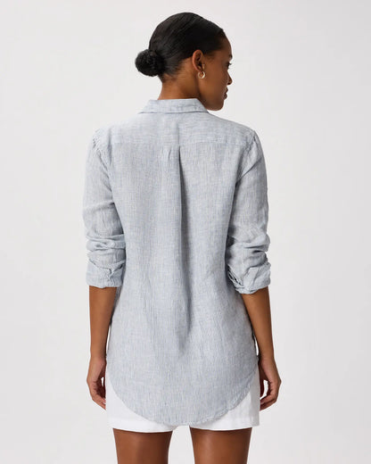 100% European Linen Long Sleeve Shirt - US 4322