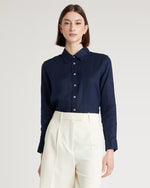 100% European Linen Long Sleeve Shirt - US 1697
