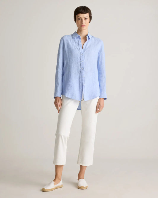 100% European Linen Long Sleeve Shirt - US 1511