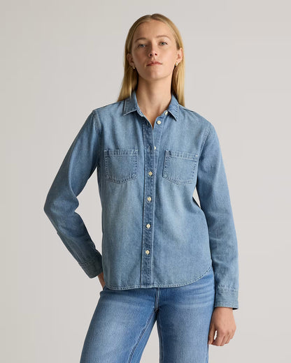 Distressed Denim Shirt - US 2766