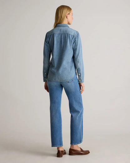 Distressed Denim Shirt - US 2766