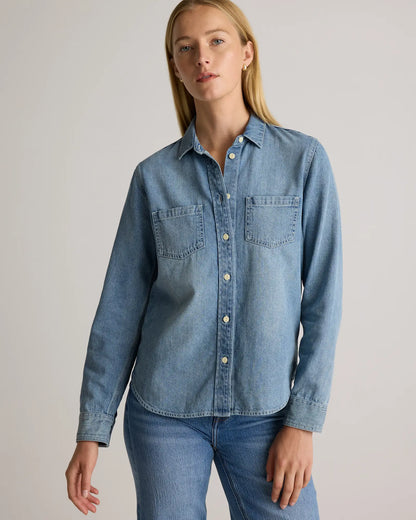 Distressed Denim Shirt - US 2766
