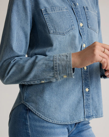Distressed Denim Shirt - US 2766