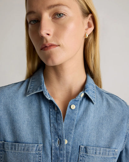 Distressed Denim Shirt - US 2766