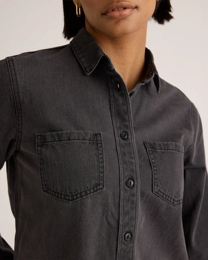 Distressed Denim Shirt - US 3957