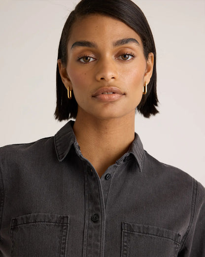 Distressed Denim Shirt - US 3957