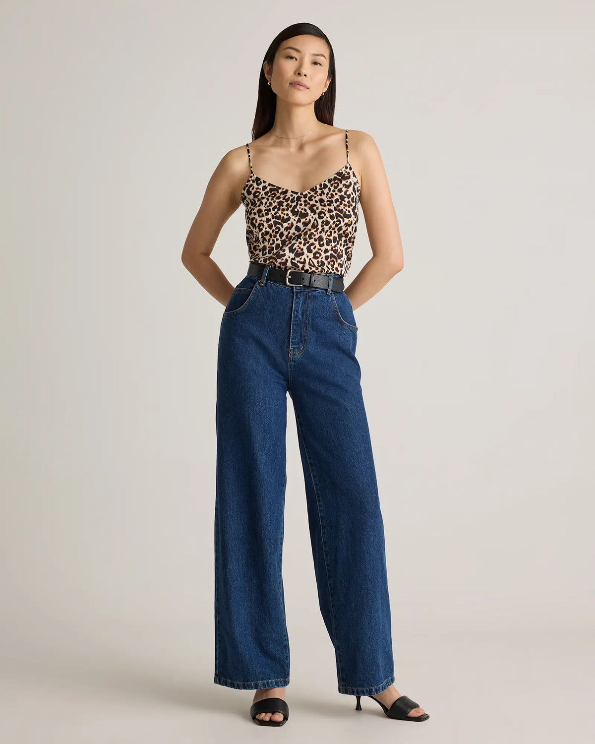 Washable Stretch Silk V-Neck Cami - US 5684
