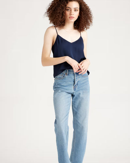 Washable Stretch Silk V-Neck Cami - US 2536