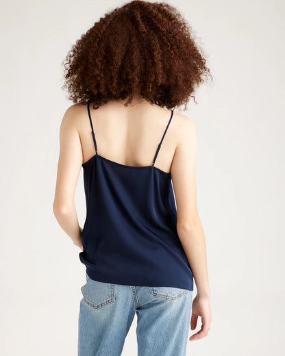 Washable Stretch Silk V-Neck Cami - US 2536
