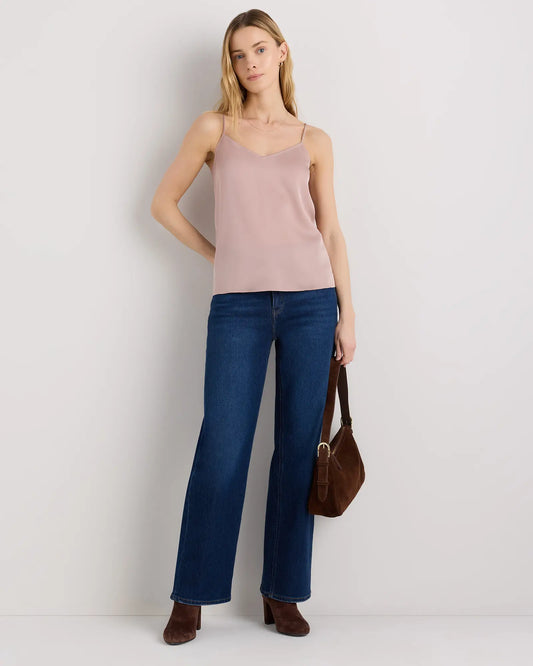 Washable Stretch Silk V-Neck Cami - US 5377