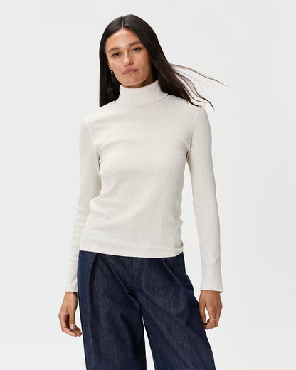 Organic Cotton Micro-Rib Turtleneck - US 7093