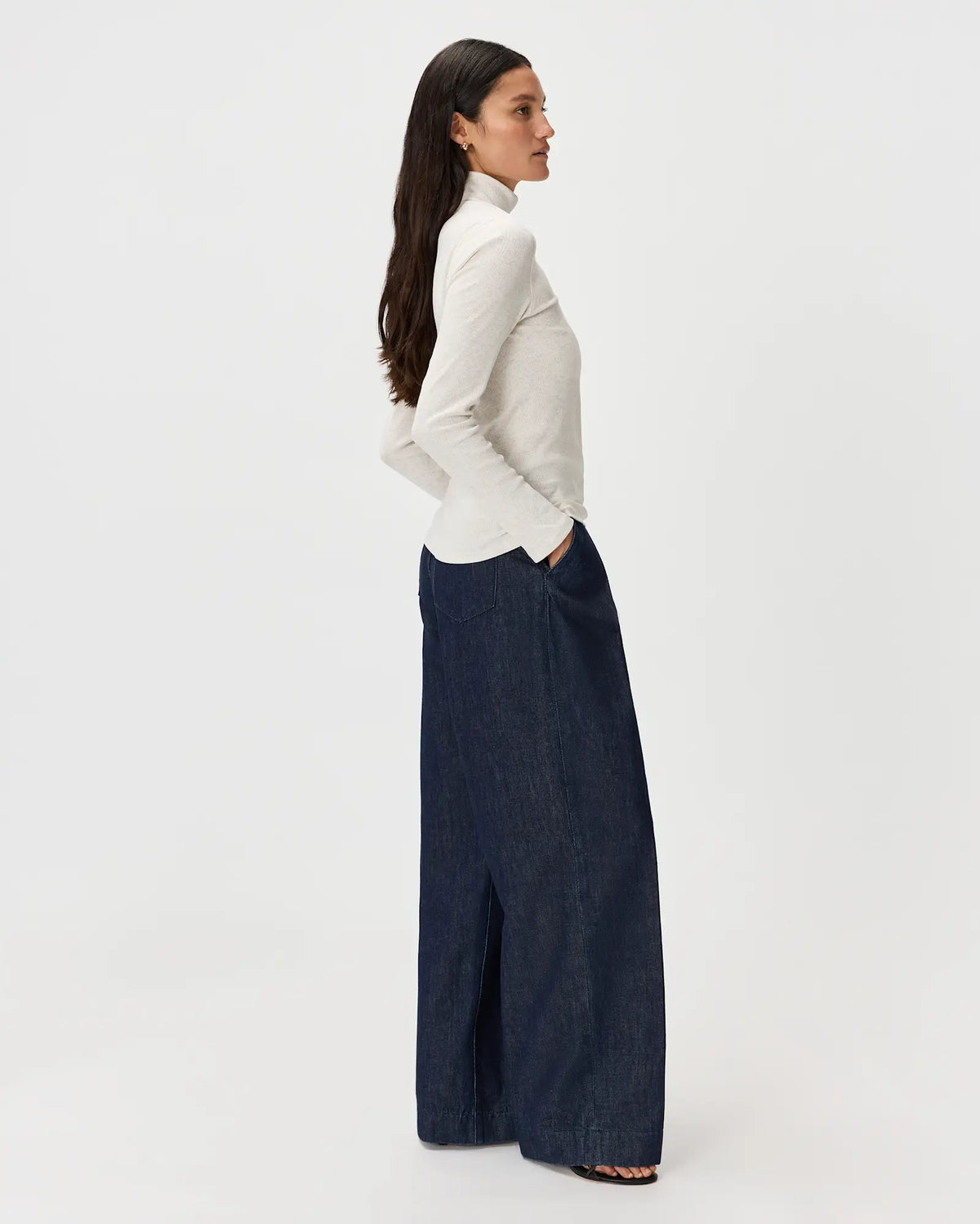 Organic Cotton Micro-Rib Turtleneck - US 7093