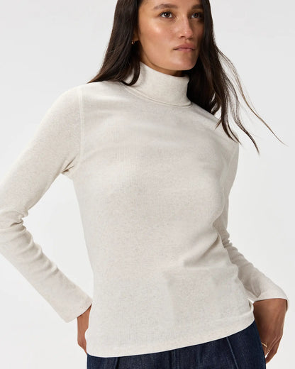 Organic Cotton Micro-Rib Turtleneck - US 7093