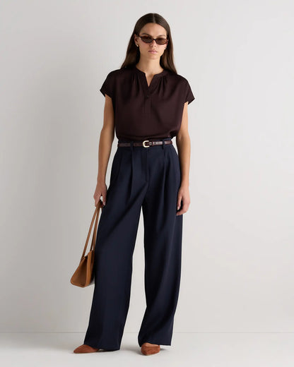 Washable Stretch Silk Dolman Sleeve Blouse - US 4946