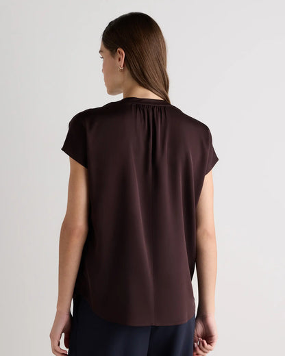 Washable Stretch Silk Dolman Sleeve Blouse - US 4946