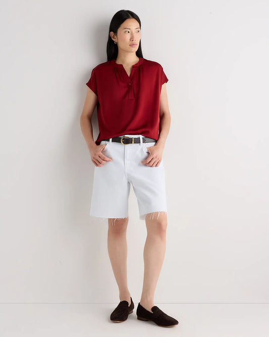 Washable Stretch Silk Dolman Sleeve Blouse - US 9801