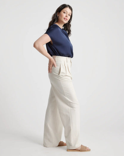 Washable Stretch Silk Dolman Sleeve Blouse - US 4777