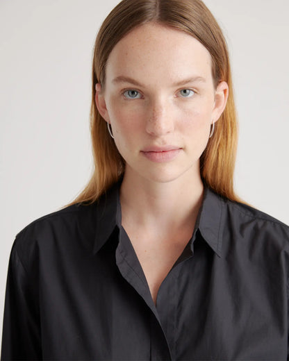 100% Organic Cotton Poplin Long Sleeve Shirt - US 3727