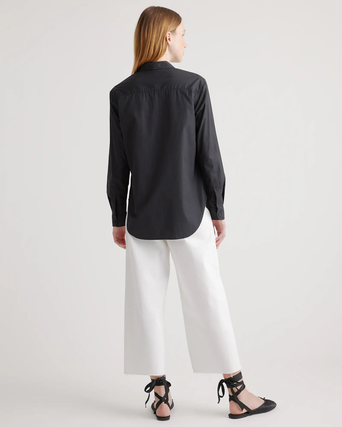100% Organic Cotton Poplin Long Sleeve Shirt - US 3727