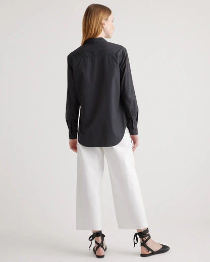 100% Organic Cotton Poplin Long Sleeve Shirt - US 3727