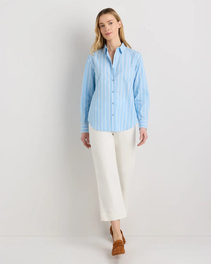 100% Organic Cotton Poplin Long Sleeve Shirt - US 7944