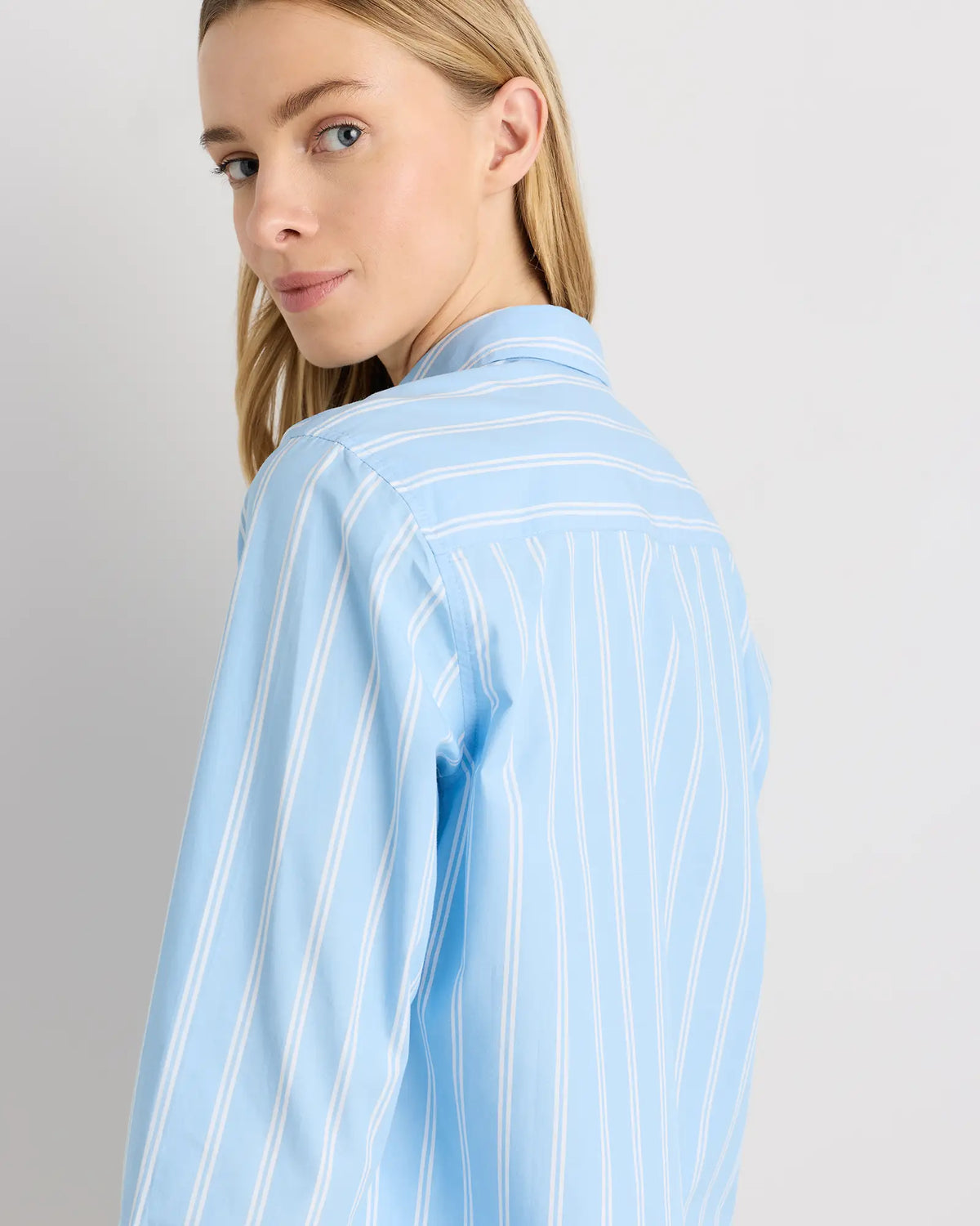 100% Organic Cotton Poplin Long Sleeve Shirt - US 7944
