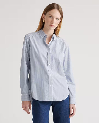 100% Organic Cotton Poplin Long Sleeve Shirt - US 4351