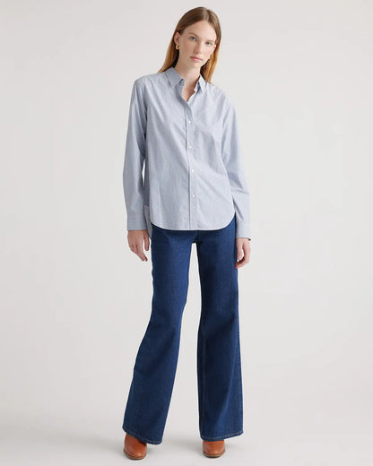 100% Organic Cotton Poplin Long Sleeve Shirt - US 4351