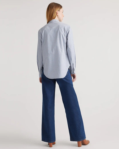 100% Organic Cotton Poplin Long Sleeve Shirt - US 4351
