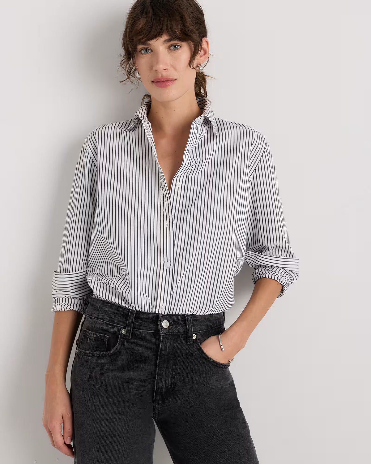 100% Organic Cotton Poplin Long Sleeve Shirt - US 0229