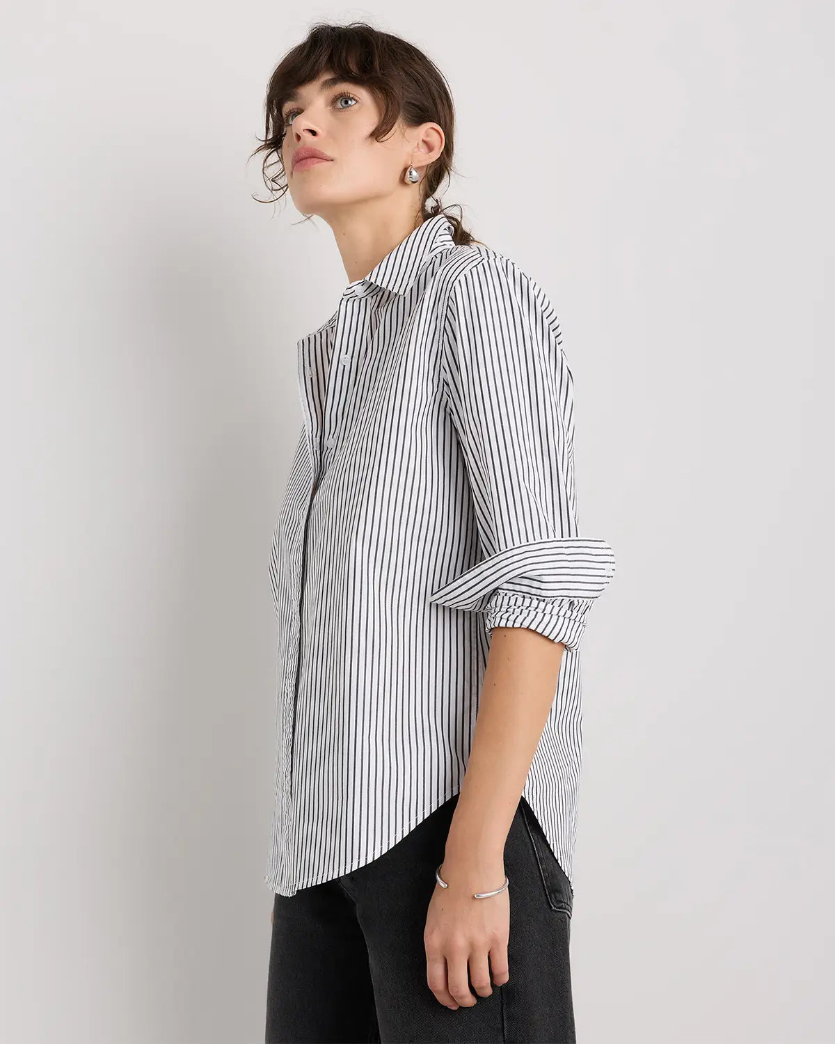 100% Organic Cotton Poplin Long Sleeve Shirt - US 0229