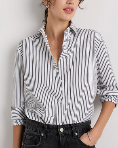 100% Organic Cotton Poplin Long Sleeve Shirt - US 0229