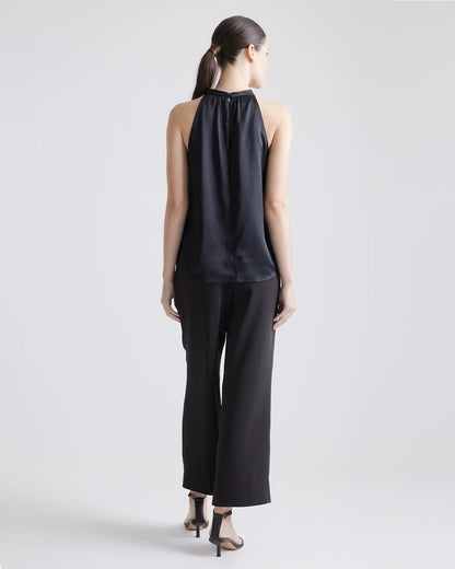 100% Washable Silk Halter Top - US 3885