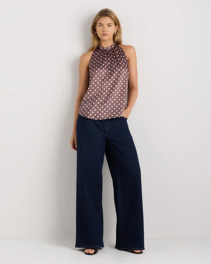 100% Washable Silk Halter Top - US 1946