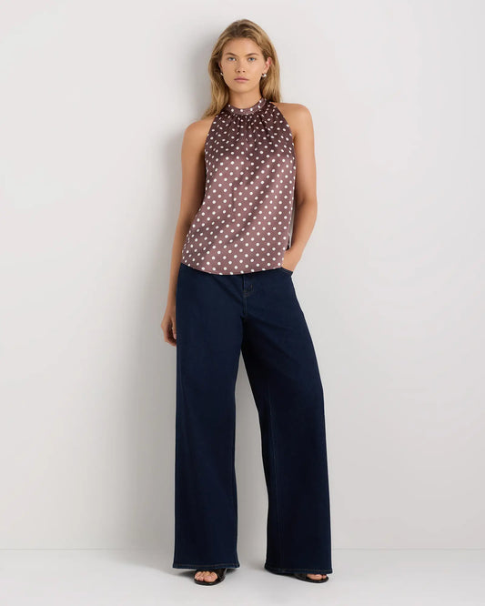 100% Washable Silk Halter Top - US 1946