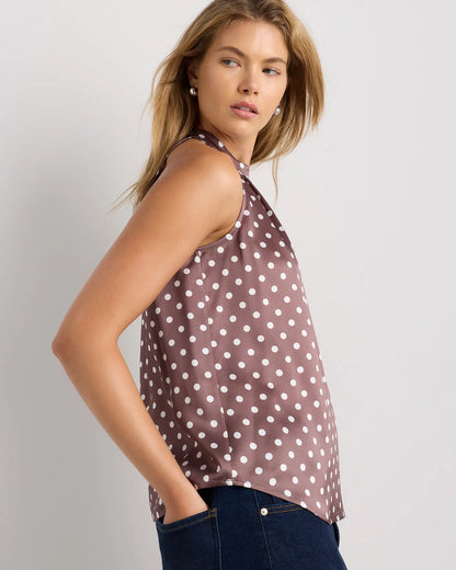 100% Washable Silk Halter Top - US 1946