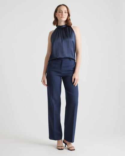 100% Washable Silk Halter Top - US 6950