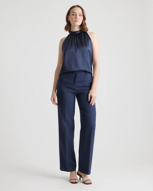 100% Washable Silk Halter Top - US 6950
