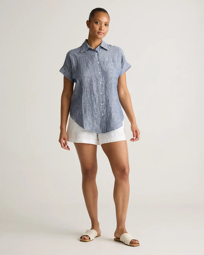 100% European Linen Camp Shirt - US 7593