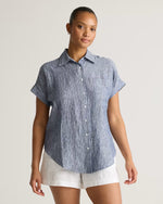 100% European Linen Camp Shirt - US 7593