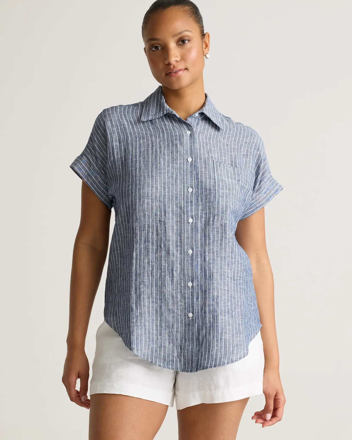 100% European Linen Camp Shirt - US 7593