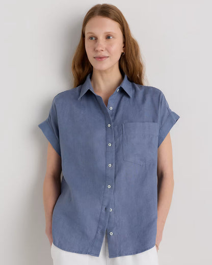 100% European Linen Camp Shirt - US 2881