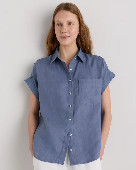 100% European Linen Camp Shirt - US 2881
