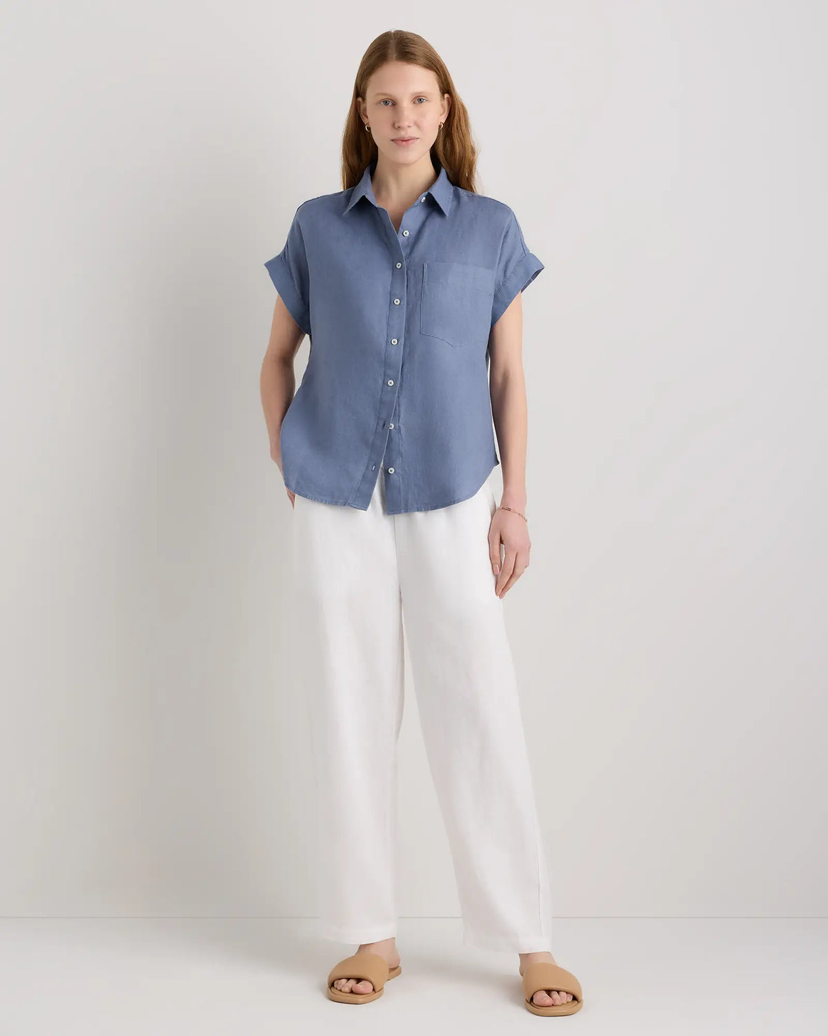 100% European Linen Camp Shirt - US 2881