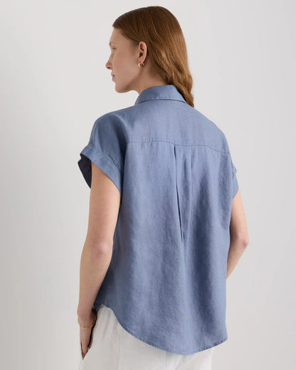 100% European Linen Camp Shirt - US 2881